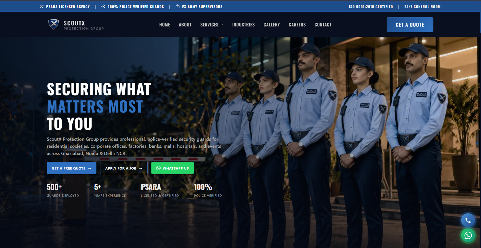 ScoutX Security — Cybersecurity & IT Infrastructure case study screenshot